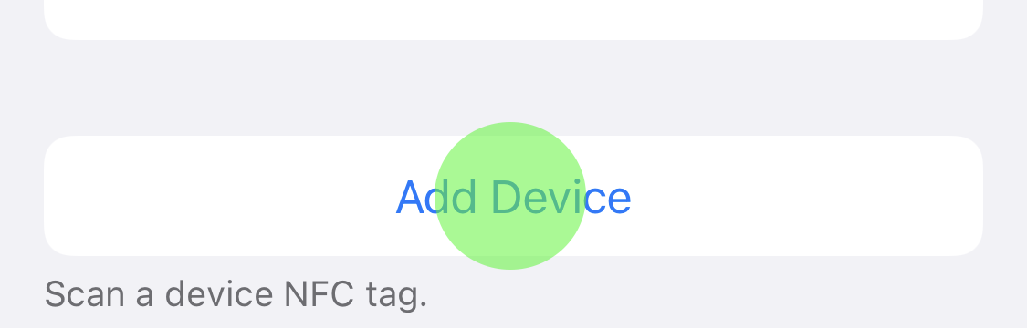 Add Device Button